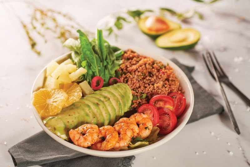 Karidesli Avokado Bowl