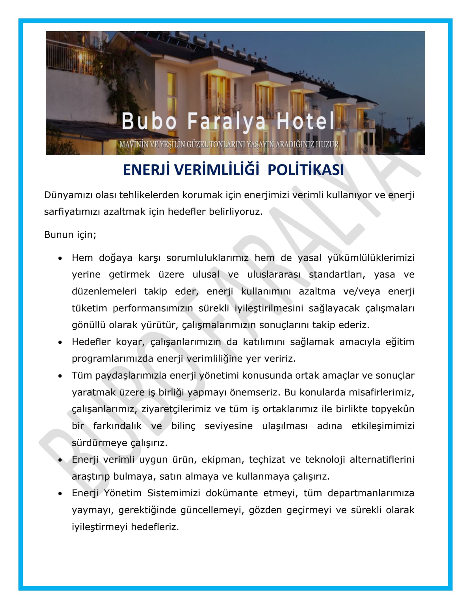 Enerji Verimliliği Politikası